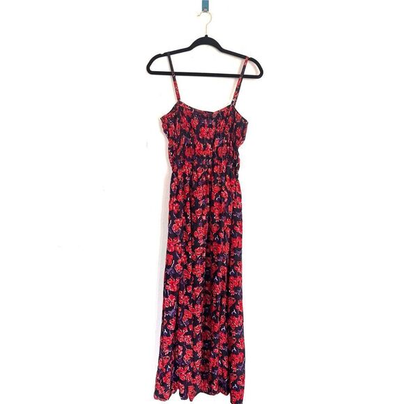 NWOT natalie martin GINA silk MAXI dress watercolor print small - Picture 10 of 11